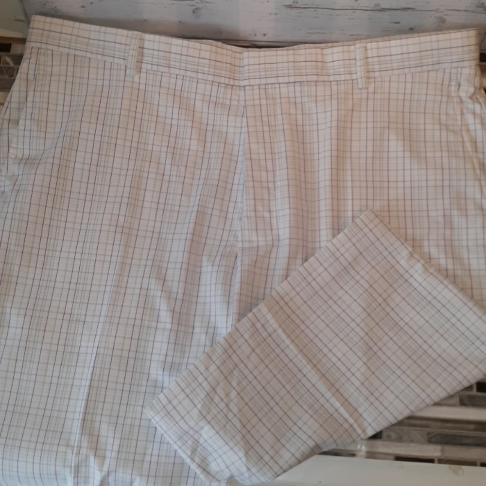 Walter Hagan 38 plaid flat front mens shorts